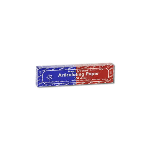 Bausch BK80 Arti-Check Articulating Paper Strips Straight Red/Blue .0016 Bausch BK80 Arti-Check Articulating Paper Strips Straight Red/Blue .0016